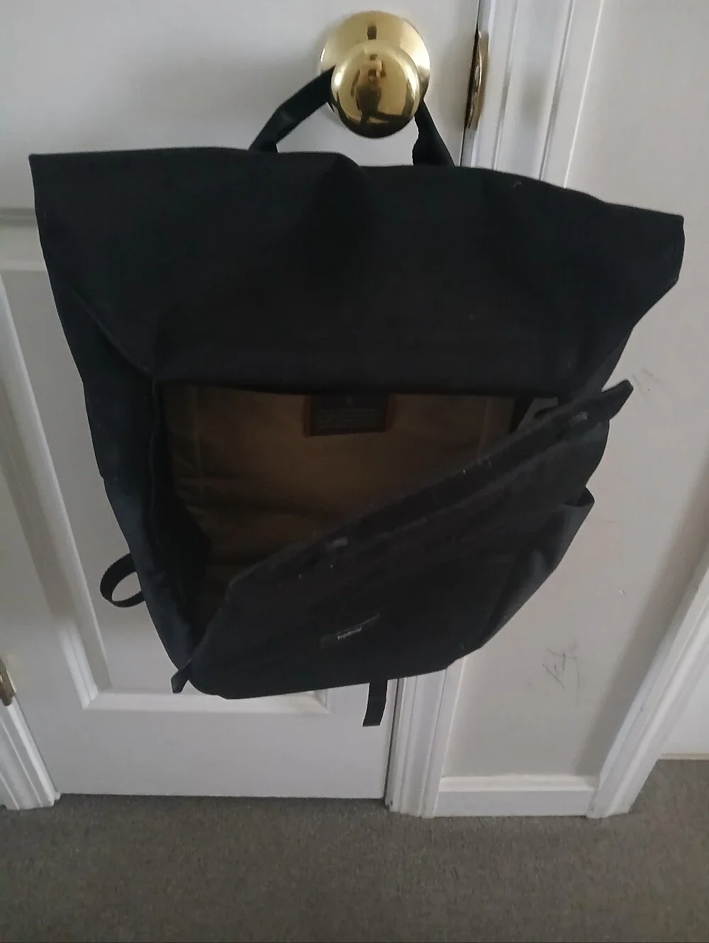 Bellroy Black Roll-Top Daypack Backpack